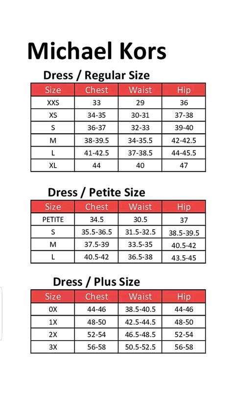 michael kors size p|michael kors clothing size chart.